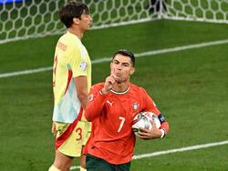 Trifft und jubelt: Cristiano Ronaldo