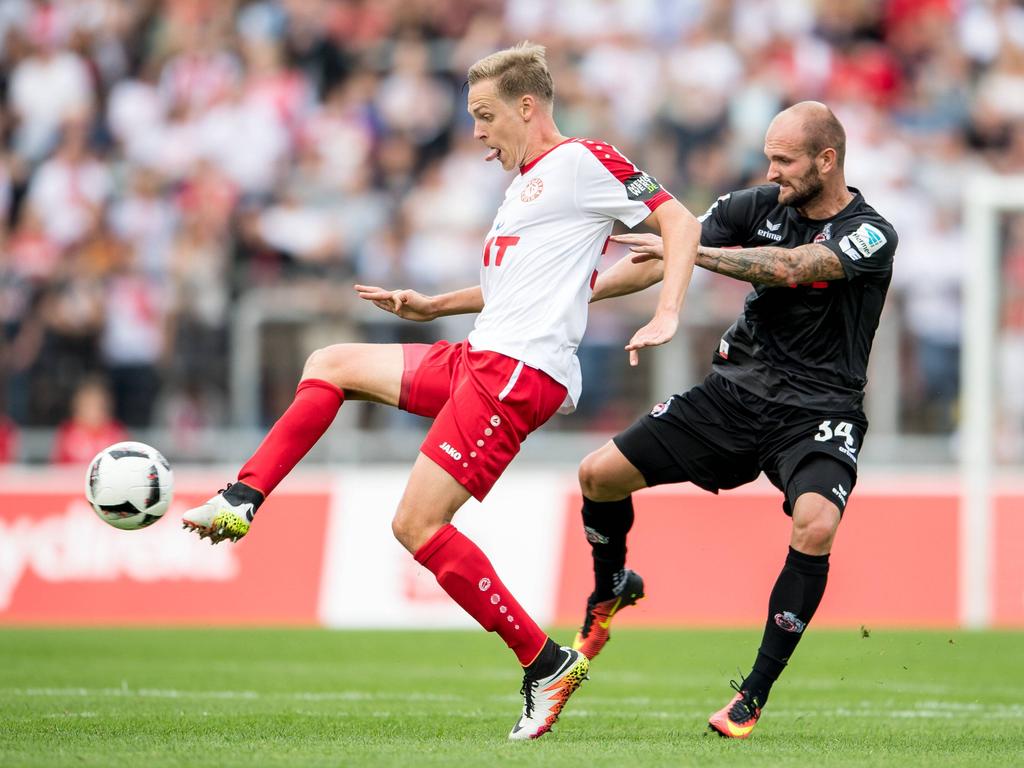 Der FC mit Konstantin Rausch (r.) verlor das Testspiel gegen die Fortuna aus Köln