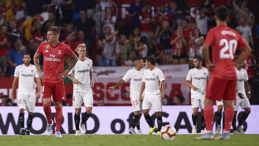 El Real Madrid no se reconocía en el Sánchez Pizjuán. (Foto: Getty)