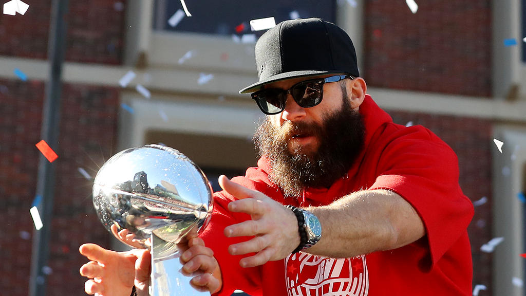 Julian Edelman ist frischgebackener Super-Bowl-Champion Julian Edelman ist frischgebackener Super-Bowl-Champion