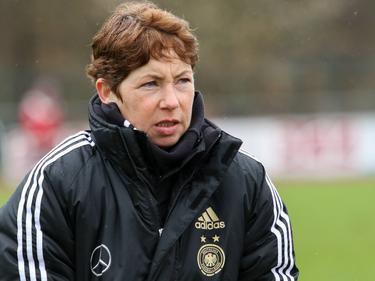 DFB-Trainerin Maren Meinert kann bislang mit ihren U20-Mädels zufrieden sein