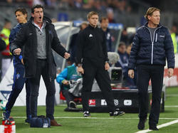 Sportdirektor Jens Todt (l.) und Trainer Markus Gisdol wollen mit dem HSV aus der Abstiegszone