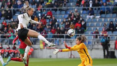 Klara Bühl traf für das DFB-Team gegen Portugal