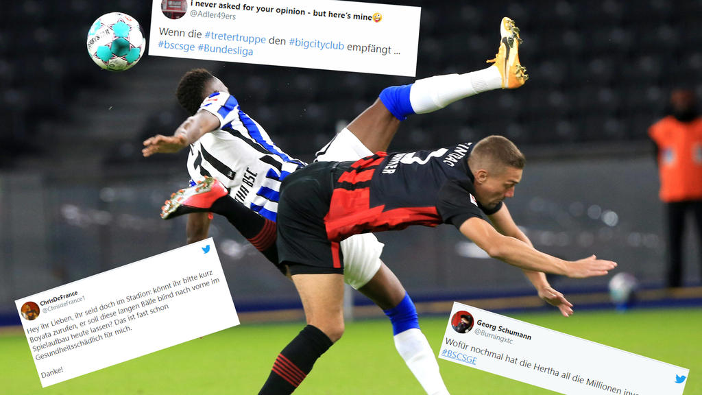 Hertha BSC vs. Eintracht Frankfurt: So reagiert das Netz