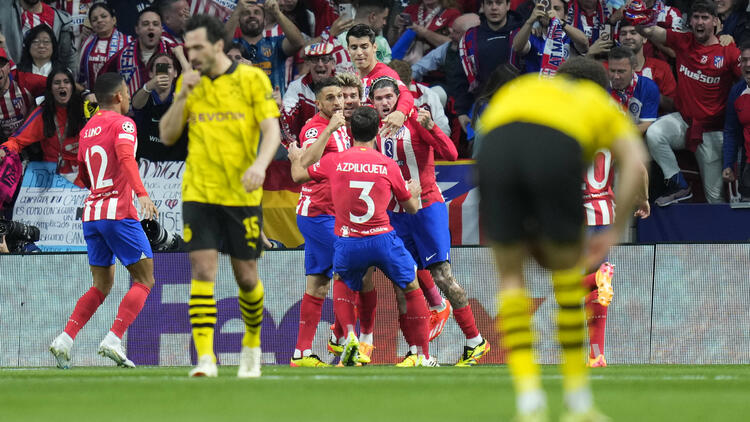 Atlético Madrid gewann 2:1 gegen den BVB