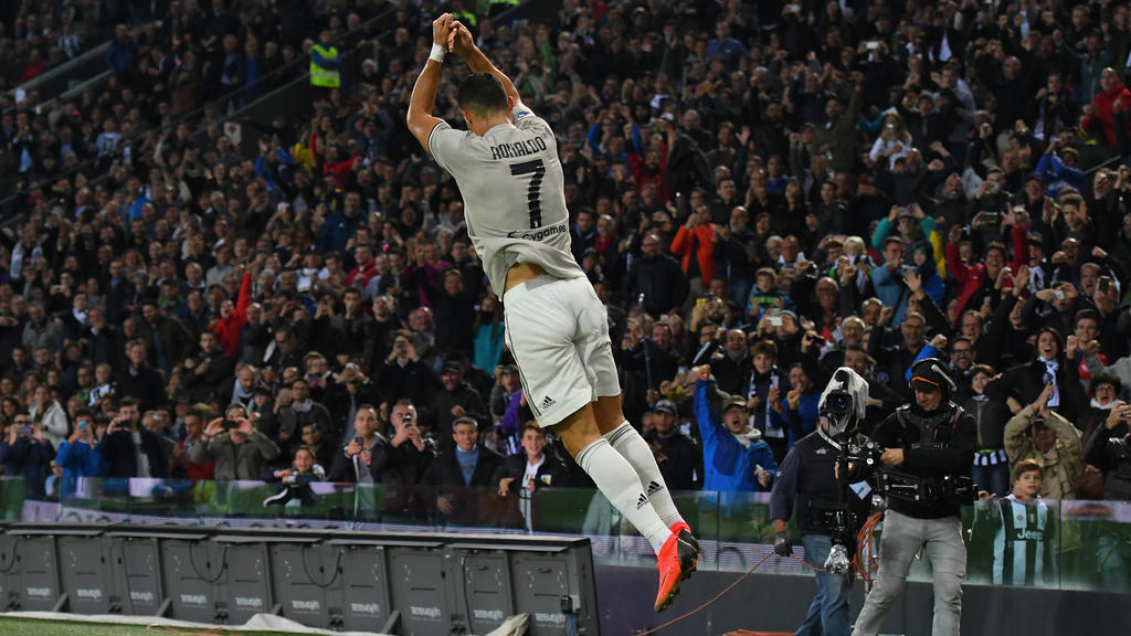 Cristiano Ronaldo traf bei Juves Sieg gegen Udinese