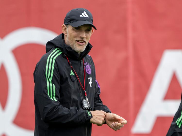 Bayern-Trainer Thomas Tuchel beim Abschlusstraining vor dem Halbfinal-Rückspiel