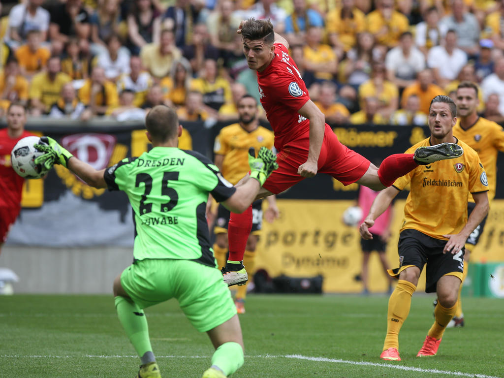 Marcel Sabitzer scorte nach fünfzehn Minuten das 1:0 für RB Leipzig