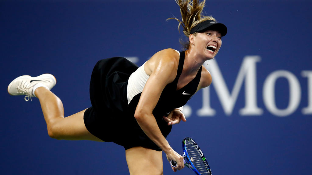 Maria Sharapova steht im Achtelfinale der US Open