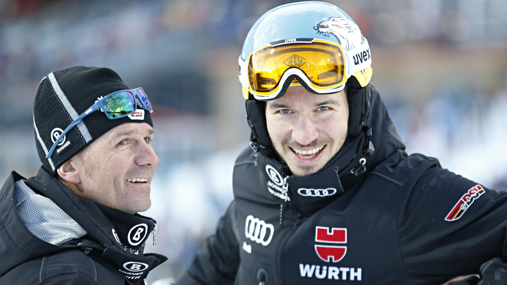 Felix Neureuther (r.) blickt optimistisch der Ski-WM entgegen Felix Neureuther (r.) blickt optimistisch der Ski-WM entgegen