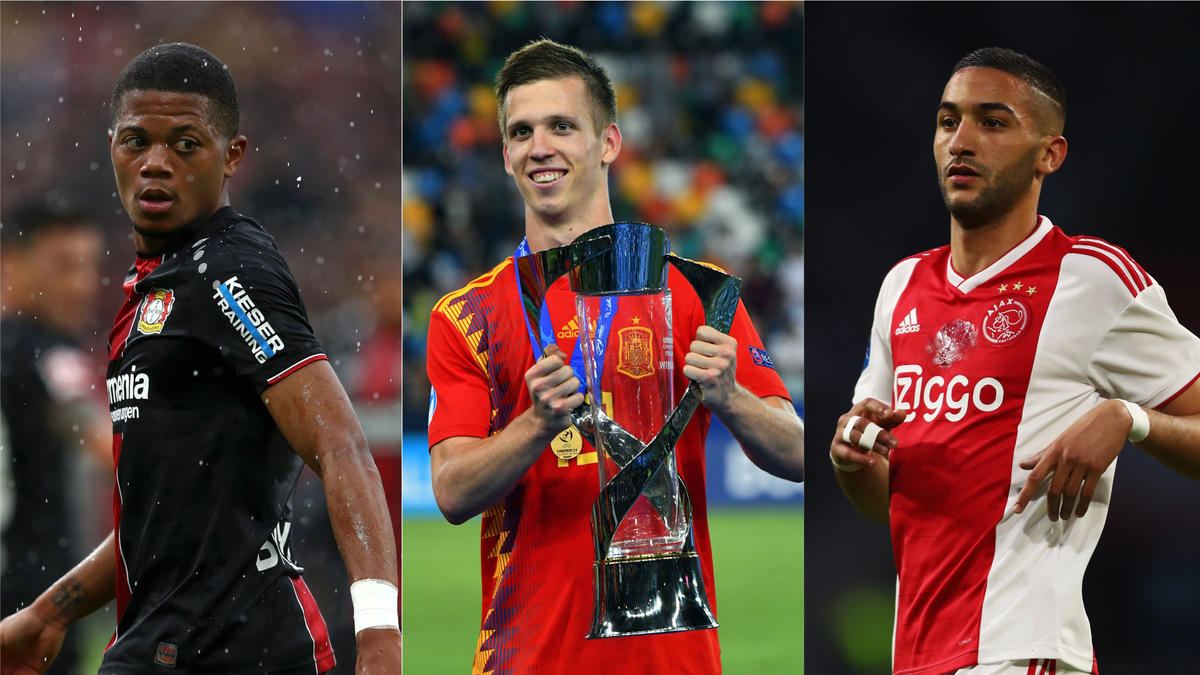 Leon Bailey, Dani Olmo und Hakim Ziyech werden beim FC Bayern gehandelt Leon Bailey, Dani Olmo und Hakim Ziyech werden beim FC Bayern gehandelt