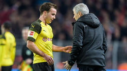 Keine gemeinsame Zukunft beim BVB: Mario Götze und Lucien Favre