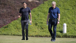 Gemeinsam mit Vereinspräsident Herbert Hainer sind sie bald die wichtigsten Figuren beim FC Bayern: Hasan Salihamidzic (l.) und Oliver Kahn