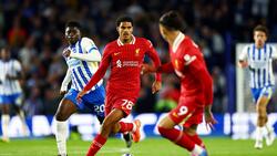 Transfer-Kandidat bei Bayer Leverkusen: Jarell Quansah (M.) vom FC Liverpool