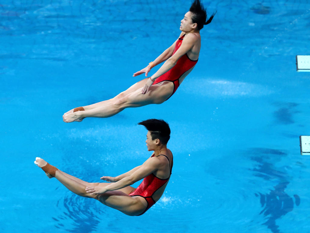 Minxia Wu (u.) krönte sich zur erfolgreichsten Wasserspringerin der olympischen Geschichte Minxia Wu (u.) krönte sich zur erfolgreichsten Wasserspringerin der olympischen Geschichte