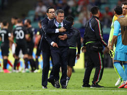 Juan Carlos Osorio war im hitzigen Spiel gegen Neuseeland gar nicht zu beruhigen