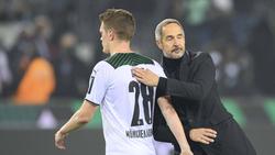 Gladbachs Trainer Adi Hütter trifft im Achtelfinale des DFB-Pokals mit seiner Mannschaft auf Zweitligist Hannover 96