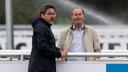 David Wagner (l.) an der Seite von FC-Schalke-Kult-Coach Huub Stevens