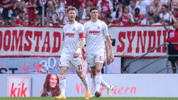 Eric Martel (r.) bleibt dem 1. FC Köln treu