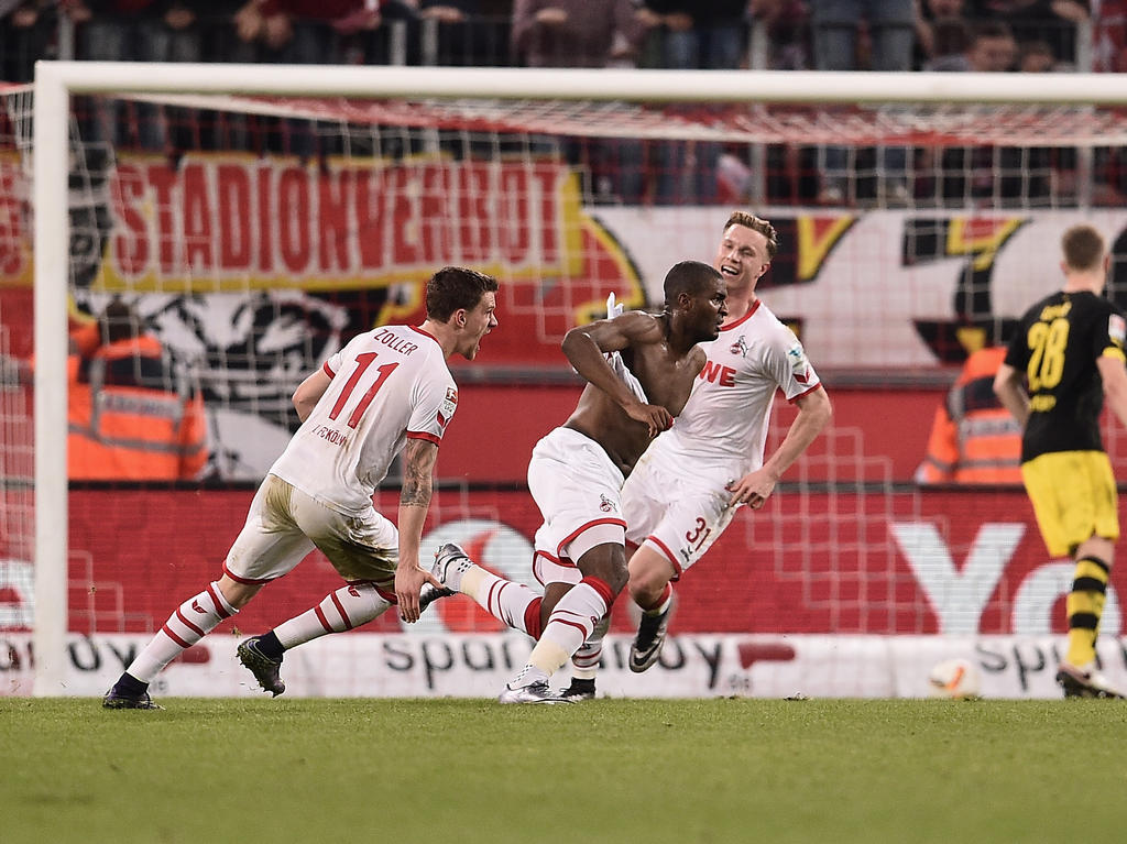 Anthony Modeste erzielte das Siegtor für den 1. FC Köln Anthony Modeste erzielte das Siegtor für den 1. FC Köln