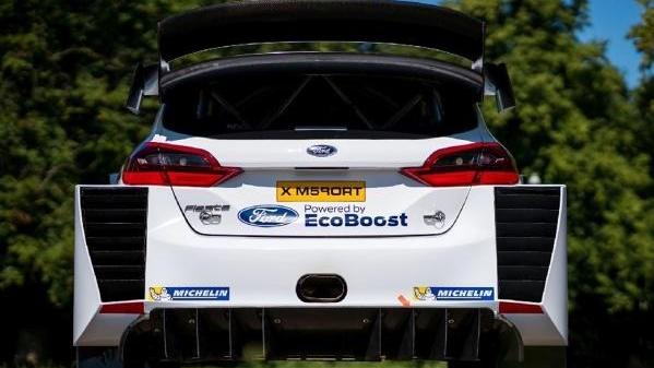 So sieht das neue Heck von Sébastien Ogiers Ford Fiesta WRC aus So sieht das neue Heck von Sébastien Ogiers Ford Fiesta WRC aus