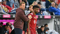 Hält große Stücke auf seinen Trainer beim FC Bayern: Kingsley Coman (r.)