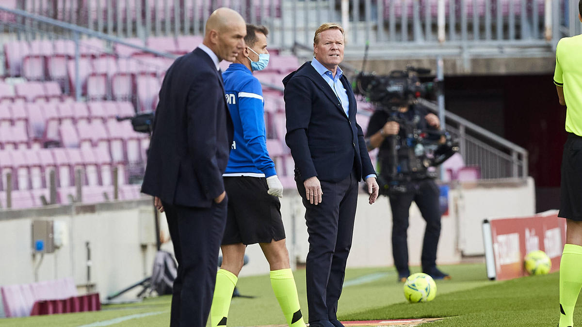 Ronald Koeman (r.) und Barca - das passt noch nicht so recht zusammen Ronald Koeman (r.) und Barca - das passt noch nicht so recht zusammen