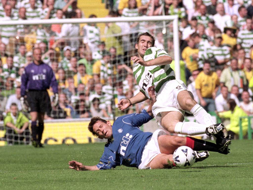 Billy Dodds (l., Rangers), Alan Stubbs (r., Celtic) (27.8.2000)