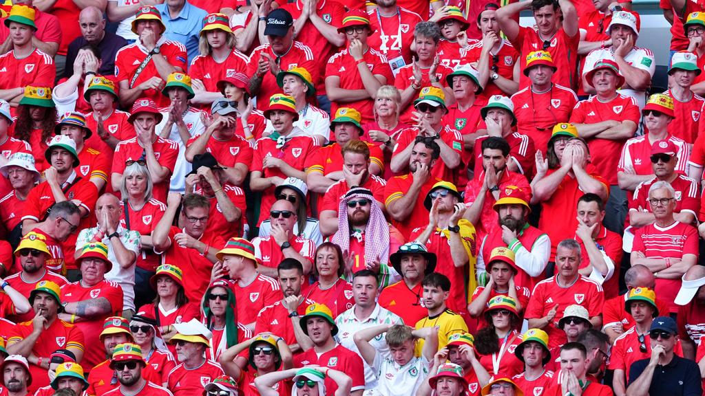 Die Fans von Wales bei der Fußball-WM