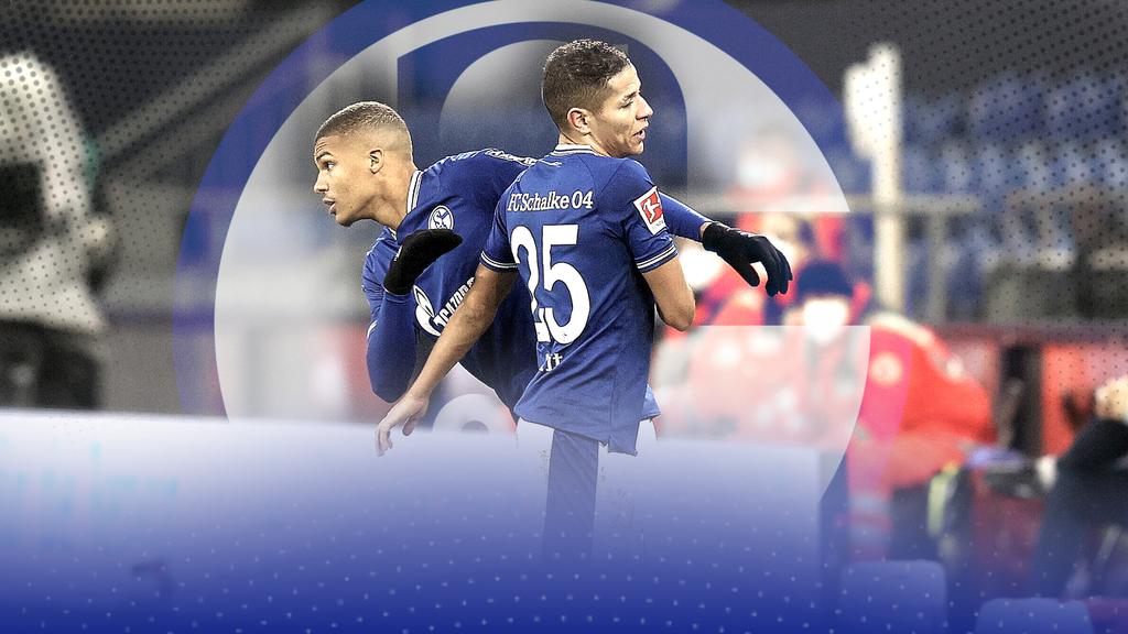 Malick Thiaw (l.) gehört zu den Hoffnungsträgern beim FC Schalke 04, Amine Harit zu den Wechsel-Kandidaten