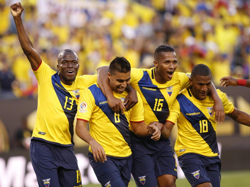 Los ecuatorianos celebrando durante la Copa América. (Foto: Getty)