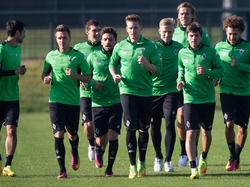 Borussia Mönchengladbach trainiert für das große Spiel