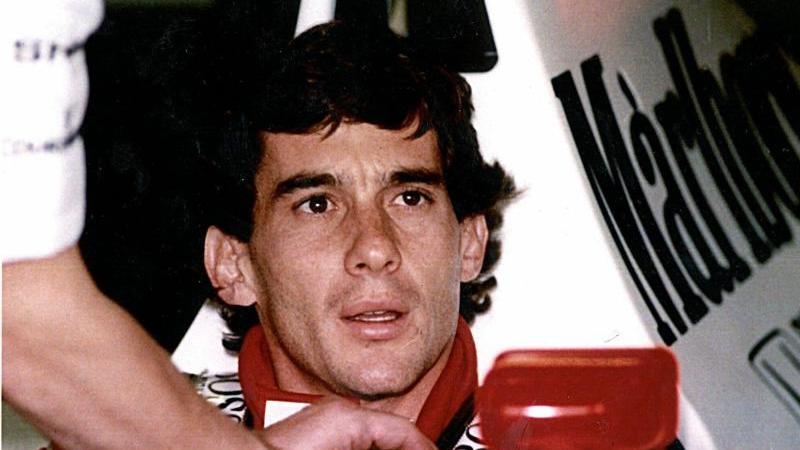 Die brasilianische Formel-1-Legende Ayrton Senna Die brasilianische Formel-1-Legende Ayrton Senna