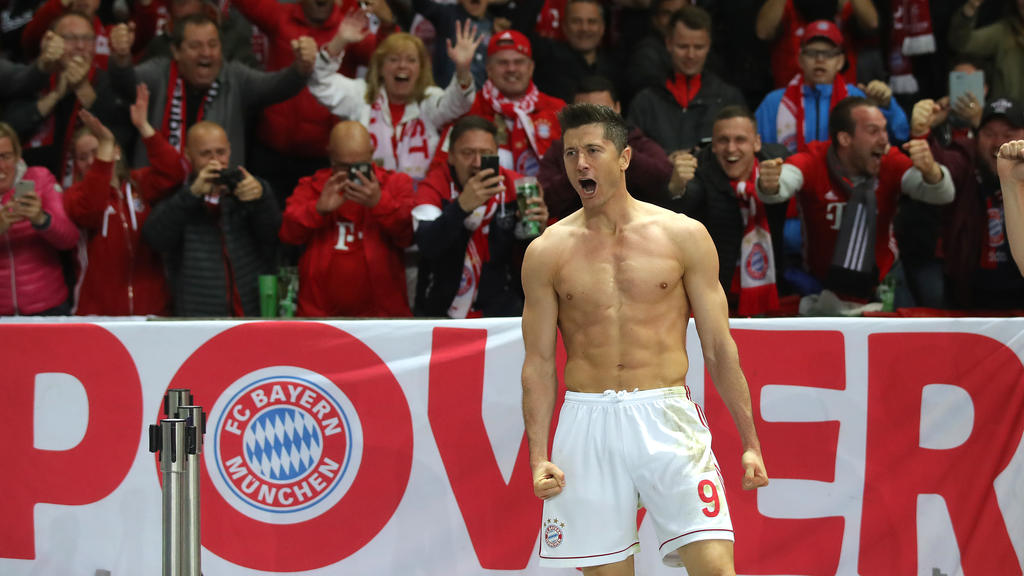 Robert Lewandowski sorgte im DFB-Pokalfinale gleich für mehrere Rekorde