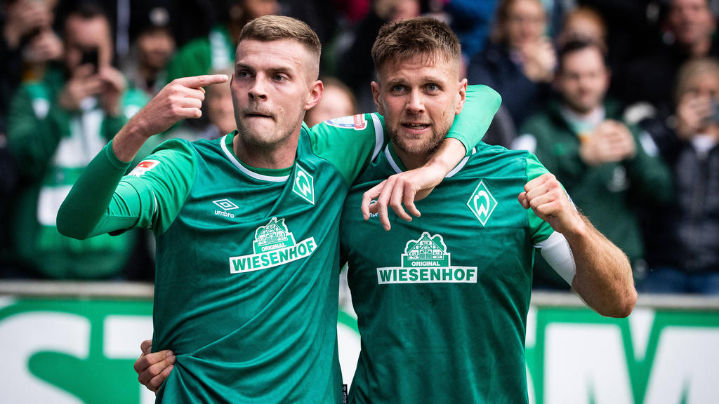 Marvin Ducksch (l.) hat schon 15 Tore für Werder geschossen Marvin Ducksch (l.) hat schon 15 Tore für Werder geschossen