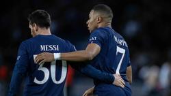 Sonst gemeinsam bei PSG: Lionel Messi und Kylian Mbappé
