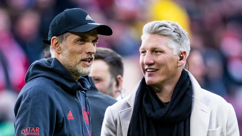 Bayern-Trainer Thomas Tuchel (links) schätzt Bastian Schweinsteiger schon lange