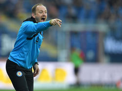 Trainer Torsten Lieberknecht leitete das Training bei Eintracht Braunschweig