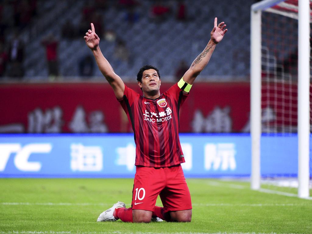 Hulk celebra un gol con el  Shanghai SIPG. (Foto: Imago)