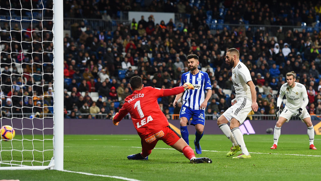 Benzema besorgte das 1:0 für Real Madrid