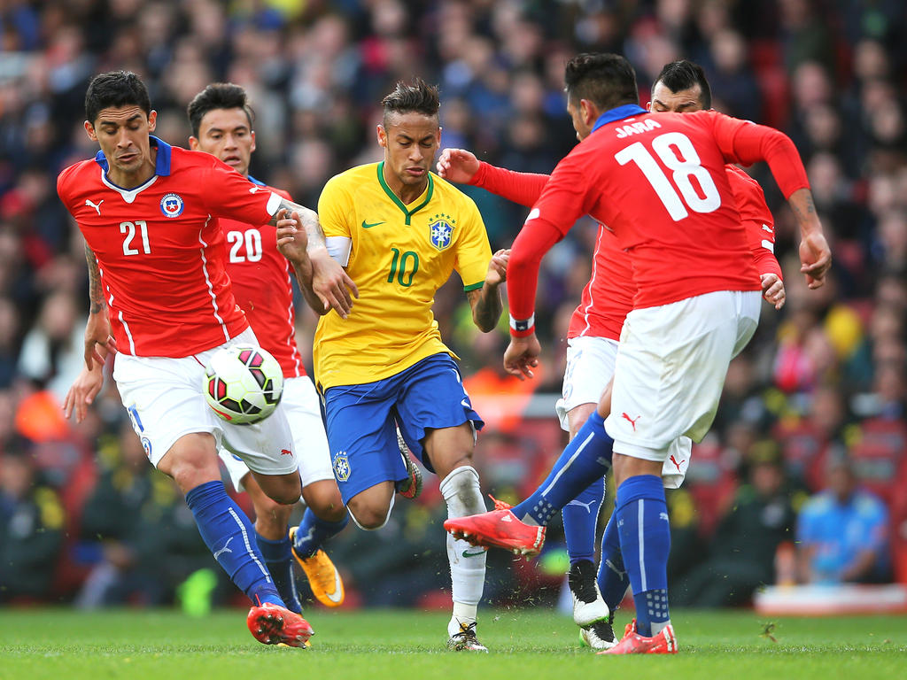 Die Partie zwischen Brasilien und Chile wird in São Paulo ausgetragen