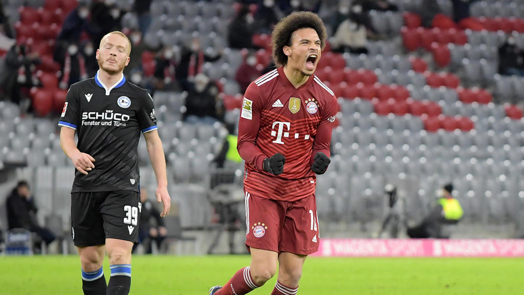 Leroy Sané erlöste den FC Bayern gegen Arminia Bielefeld