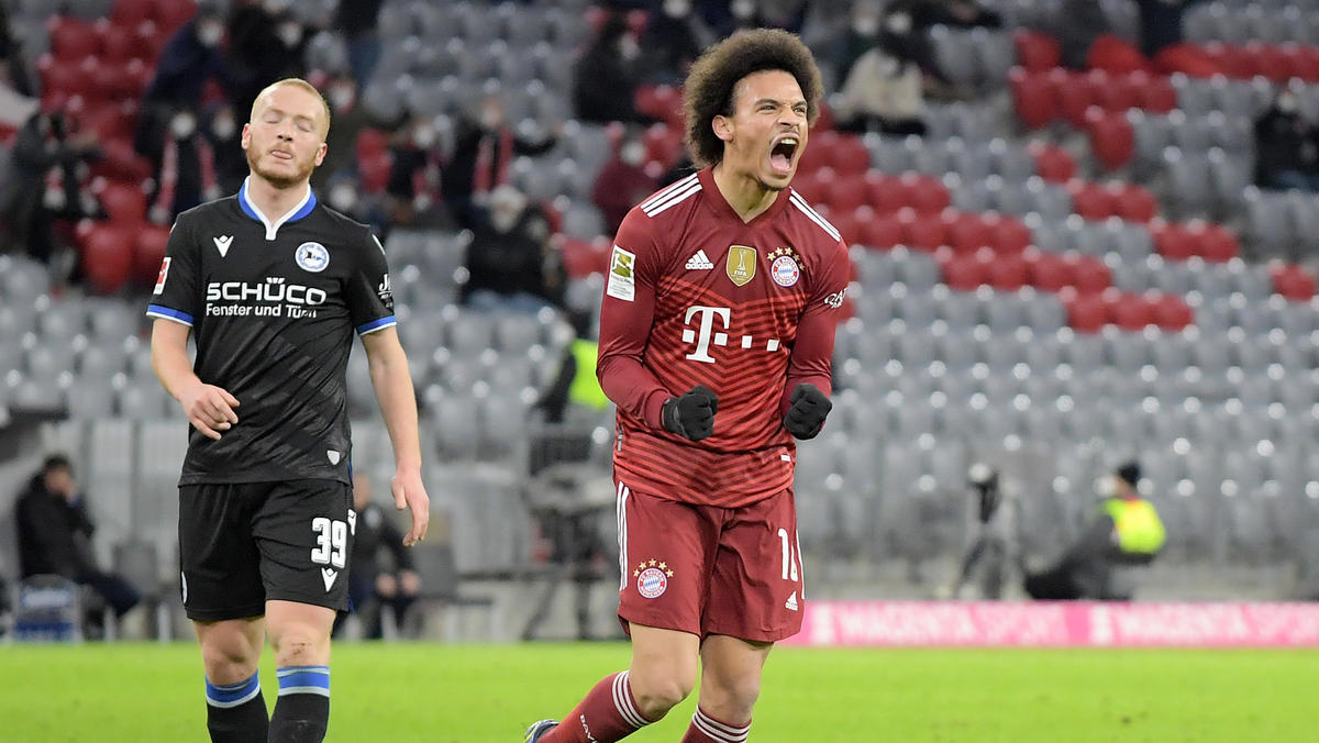 Leroy Sané erlöste den FC Bayern gegen Arminia Bielefeld