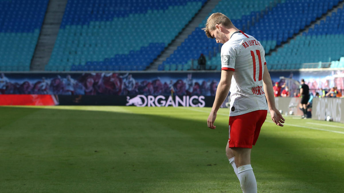 Timo Werner und RB Leipzig mussten sich mit einem Remis zufrieden geben Timo Werner und RB Leipzig mussten sich mit einem Remis zufrieden geben