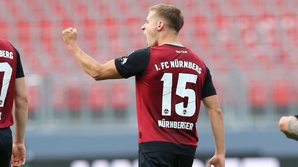 Fabian Nürnberger erzielte beide Tore für den 1. FC Nürnberg