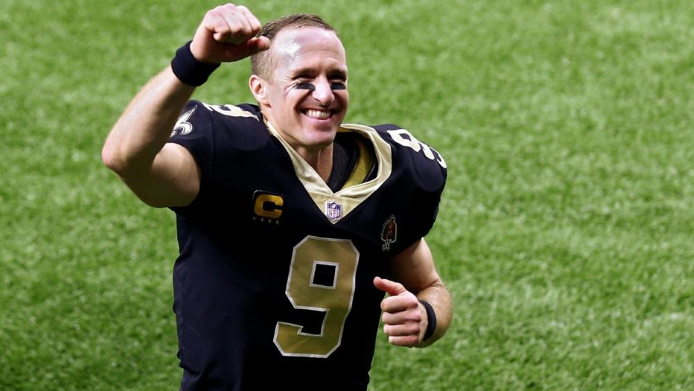 Drew Brees hat eine historische Marke geknackt Drew Brees hat eine historische Marke geknackt