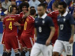Marouane Felliani marcó un doblete en el primer tiempo del amistoso entre Francia y Bélgica. (Foto: Imago)