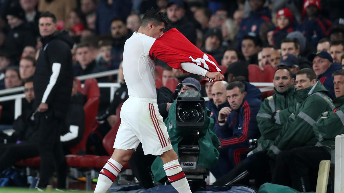 Granit Xhaka beleidigte nach seiner Auswechslung im Spiel gegen Crystal Palace die eigenen Anhänger