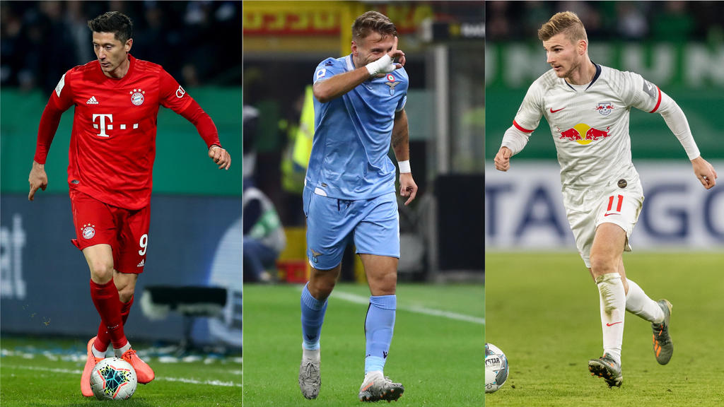 Robert Lewandowski, Ciro Immobile und Timo Werner zählen zu den Top-Knipsern Europas Robert Lewandowski, Ciro Immobile und Timo Werner zählen zu den Top-Knipsern Europas