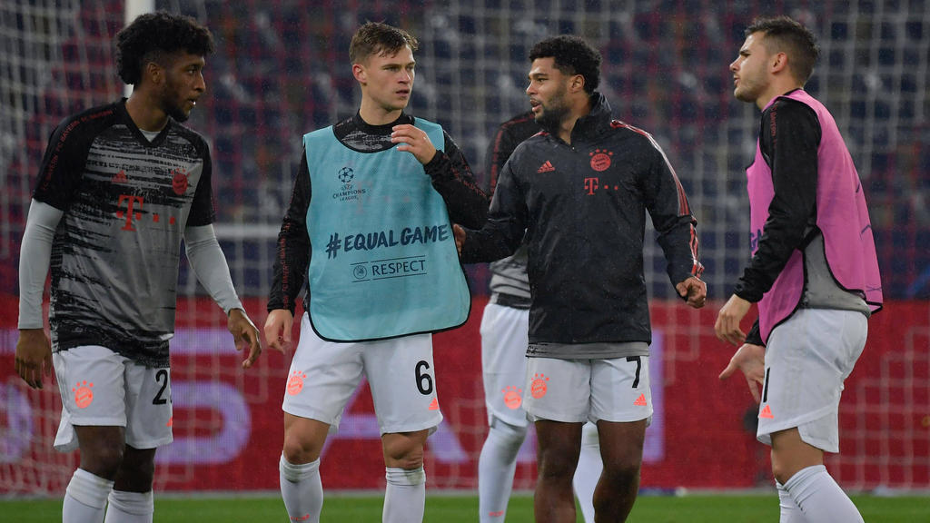 Kingsley Coman (l.) und Serge Gnabry (3.v.l.) sind beim FC Bayern gesetzt Kingsley Coman (l.) und Serge Gnabry (3.v.l.) sind beim FC Bayern gesetzt